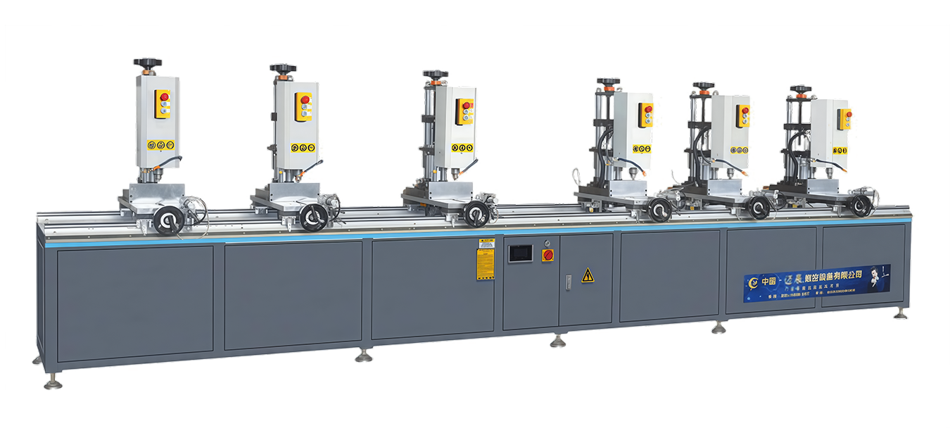 Six-Spindle Aluminum Profile Drilling Machine